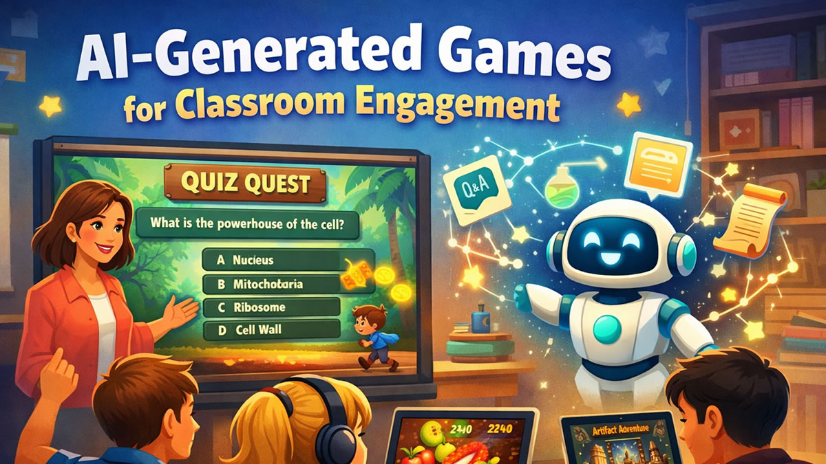 AI-Generated Games for Classroom Engagement